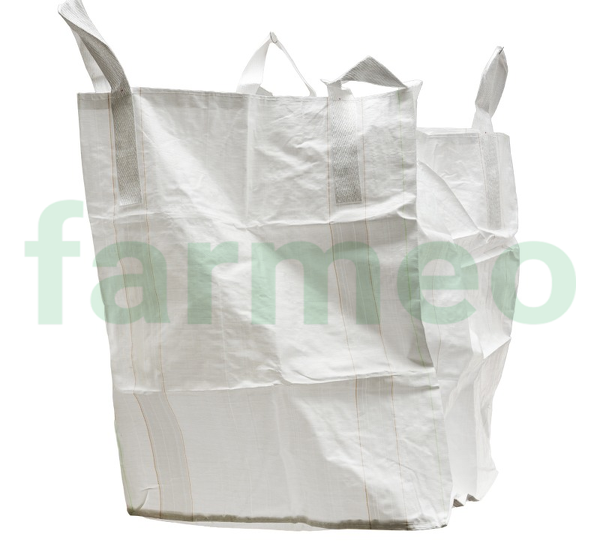 Worek kontenerowy Big-Bag 1000 kg, 90x90x120 cm, 4 uchwyty transportowe, otwarta góra i zamknięty dół; AK18-095 plandMAX