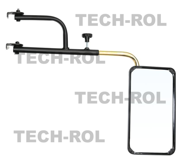 Lusterko uniwersalne LS0305 305x170mmz ramieniem z regulowanym wysięgnikiem od 480 mm do 710 mm WLC6 KWL08 Solus