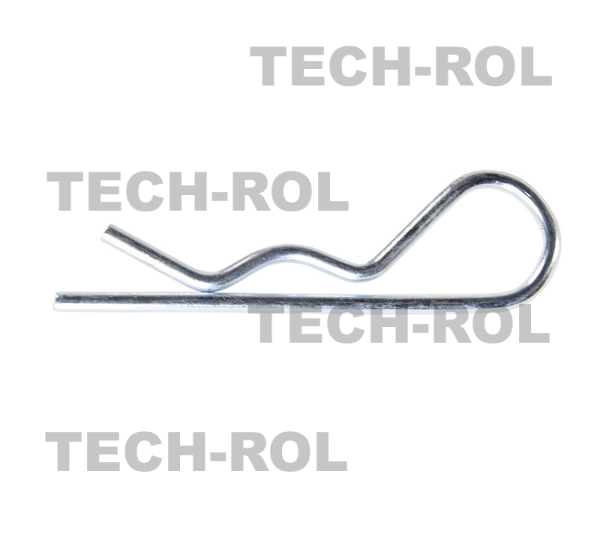 Zawleczka agrafkowa, ocynkowana, (A) fi-4 mm, długość 86 mm, Bizon; 5050040140 Produkt standard
