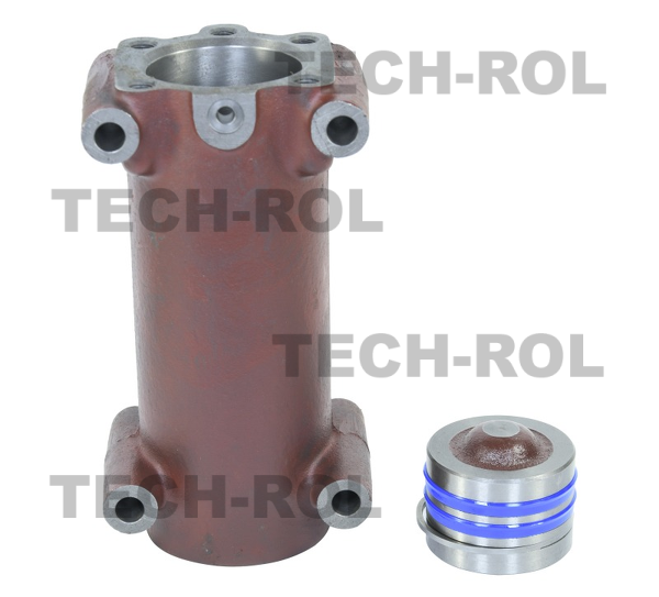 Cylinder podnośnika hydraulicznego z tłokiem, kompletny, fi-70 mm, uszczelnienie techniczne NBR, pasuje do ciągników Ursus C-330M/C-335; 50020760 Produkt krajowy