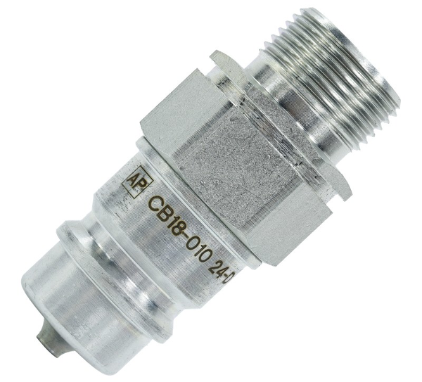 Szybkozłącze hydrauliczne, wtyczka M22x1,5 Euro, pasuje do ciagników Ursus C-330, C-360; 46490030 APARTS