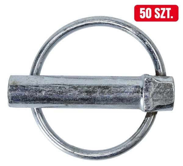 Przetyczka rolnicza fi-11 mm, stal sprężynowa z powłoką antykorozyjną, opakowanie 50 szt., pasuje do maszyn rolniczych; 42370380 APARTS