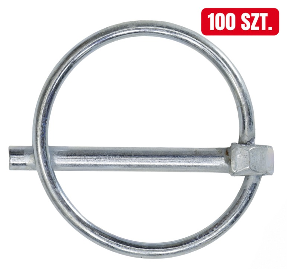 Przetyczka rolnicza fi-4,5 mm, opakowanie 100 szt. pasuje do maszyn rolniczych; APARTS