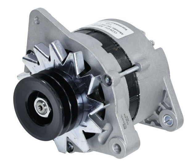 Alternator 14V, 70A z wbudowanym regulatorem napięcia i kołem pasowym 2-rowkowym, pasuje do ciągników Ursus C-385 oraz Zetor 8011; 80642385 APARTS