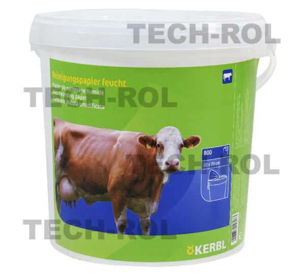 Ręczniki papierowe do wymion 800 sztuk; w plastikowym wiadrze; sk. 01-5198 15817 CanAgri