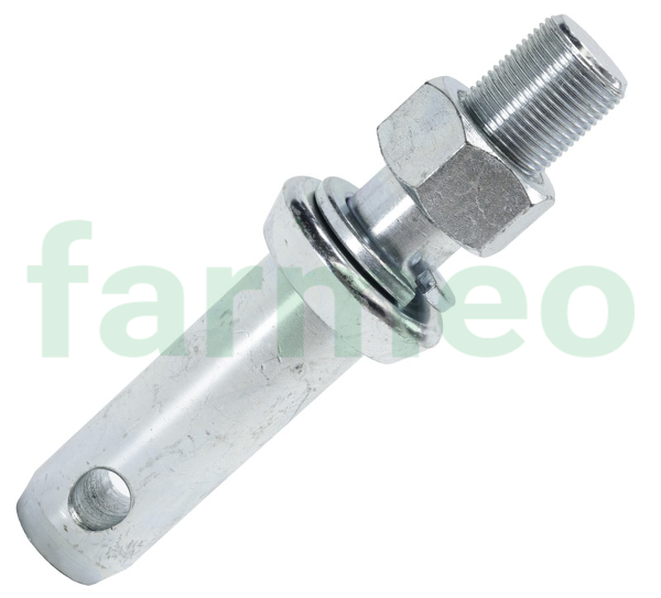 Sworzeń łącznika dolnego TUZ fi 28 mm L-150 mm, gwint M22x1,5, pasuje do maszyn rolniczych; 00041 Lift AGRO