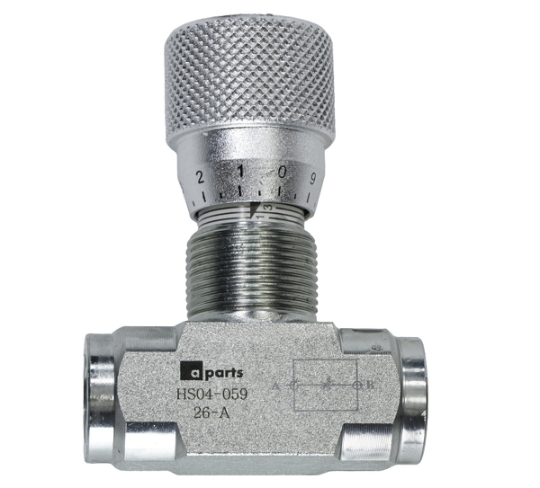 Zawór VRFB 90 z regulacją dławiący w dwie strony gwinty: 3/8" przepływ: 30L/min VRFB90G3/8, 21012528 APARTS