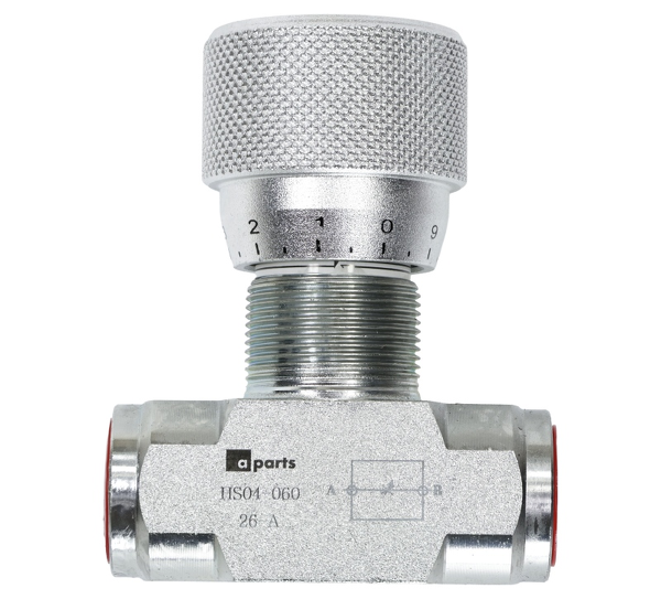 Zawór VRFB 90 z regulacją dławiący w dwie strony gwinty: 1/2" przepływ: 50L/min VRFB90G1/2, 21012529 APARTS