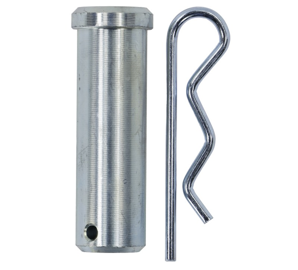 Sworzeń mocowania siłownika fi 30 mm L-114 mm z zawleczką, pasuje do mocowań siłowników z otworem fi 30 mm; Univversal