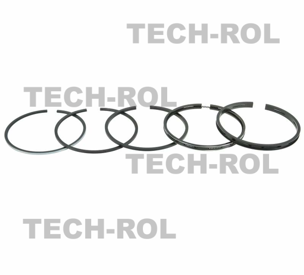 Komplet pierścieni tłokowych silnika,z dolnym  pierścieniem olejowym, Nominał  fi 91,48mm , 5-szt. na komplet , do MF-3, AD3.152 41158057,  K1-20-36 Prima