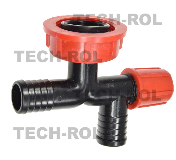 Kolano spustowe fi-25mm filtra ssawnego; mocowane nakrętką, Opryskiwacz; AP14KS/25 Agroplast