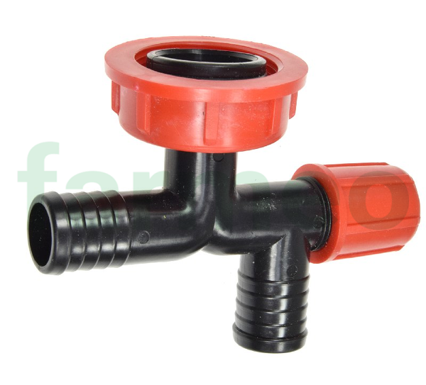 Kolano spustowe fi-25mm filtra ssawnego; mocowane nakrętką, Opryskiwacz; AP14KS/25 Agroplast