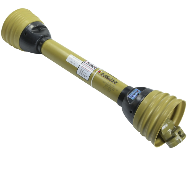 Wał przegubowo teleskopowy cytryna 335Nm, 610-900mm, krzyżak 24x61, sprzęgło na kołek X Kardan